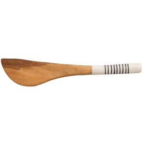 Cuillère de service en résine et bois, ustensiles de cuisine en bois écologiques, vente en gros - Product Image 3