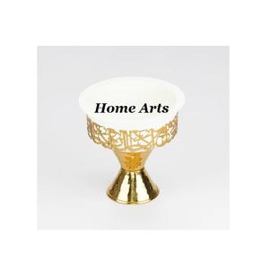 Tazón Decorativo de Metal de Calidad Superior, Diseño Moderno en Color Dorado y Blanco, Tazón para Servir Chocolates a Bajo Precio - Product Image 2