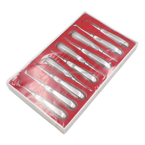 Elevador de raíces curvadas de acero inoxidable, herramientas de odontología, elevador Dental, extracción de dientes, pinzas de extracción de dientes, 13 Uds. - Product Image 6