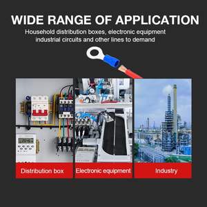 ชุดขั้วต่อไฟฟ้าหุ้มฉนวนไฟฟ้า300ชิ้นการจัดประเภทขั้วปลายสายไฟ (ปลายวงแหวนก้นตัดการเชื่อมต่ออย่างรวดเร็ว) - Product Image 6