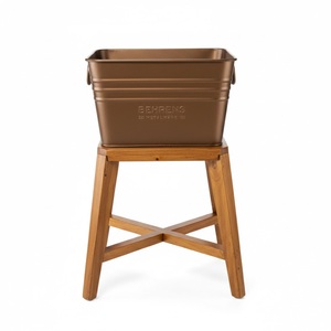 Vintage Design Minimalist Black Powder Coating Metal Planter With White Iron Stand Indoor Balcony And Home Decor <b>Supplies</b> - Product Image 6