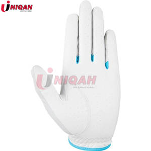 Gant de golf X-Tech gaucher Premium pour hommes Cabretta Cuir Antidérapant Respirant Design Sports Blanc/Bleu clair - Product Image 2