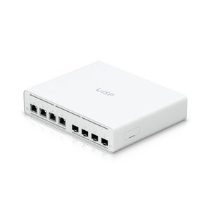 Ubiquiti UISP-S-Plus EU <b>Switch</b>, 4x 2.5 GbE RJ45 Passive <b>PoE</b>, 4x SFP+, 160W, Power TransPort - Product Image 1