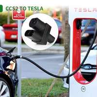 Adaptateur CC rapide 250KW pour les ventes d'usine Tesla Adaptateur de chargeur CCS2 vers Tesla Ev de haute qualité Connecteur de charge EV