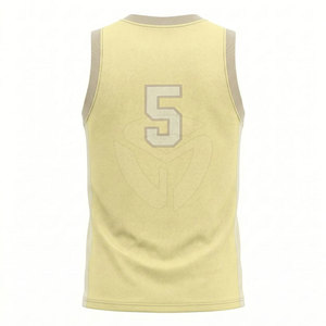 Maillot de basket-ball tendance pour hommes, style streetwear, tissu léger et respirant, design sans manches, coupe confortable pour l'entraînement - Product Image 3