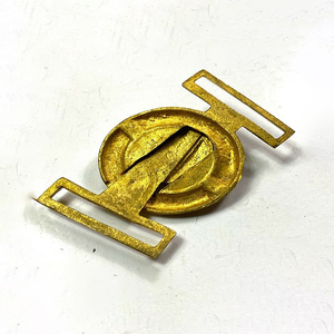 Cinturones y hebillas civiles de metal 100% ajustables Logotipo personalizado Material de latón Patrón ovalado para Decoración - Product Image 4