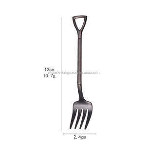 Juego de tenedor de cuchara de diseño en forma de pala pequeña Multicolor para pastel, té, café, postre de hielo, restaurante, Hotel, fiesta de comedor - Product Image 4