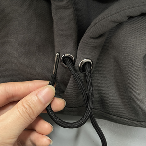 Sweat à capuche unisexe surdimensionné en polaire de haute qualité, fermeture éclair, hiver, homme, séchage rapide, respirant, poche, couleurs personnalisées, impression, broderie - Product Image 3