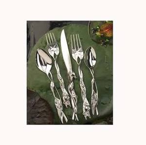 Nickle en argent de fabricant professionnel de haute qualité avec poignée de concepteur créatif couverts d'ustensile de service d'acier inoxydable - Product Image 1