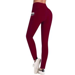 Mallas de gimnasio sólidas para mujer, ropa deportiva, Yoga, respetuosas con el medio ambiente, 100 unidades - Product Image 2