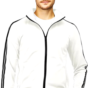 Custom Printed Embroidered Winter Men's Hoodies with Adjustable Zipper-<b>Up</b> Polyester/Cotton Material High Quality - Product Image 1
