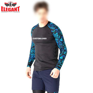 Personalizado MMA Fighting Training Rash Guard Diseño sublimado Custom Fitness Wear Rash Guard para hombres - Product Image 4