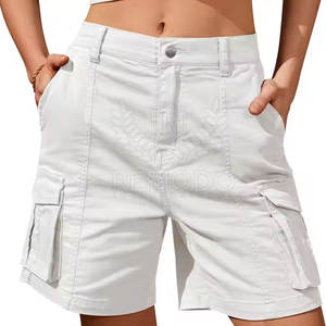 Short cargo taille haute pour femme avec poche et coupe décontractée pour l'extérieur Short pour femme - Product Image 1
