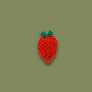 Handmade Strawberry <b>Shaped</b> Rope <b>Toy</b> for Pets - Product Image 2