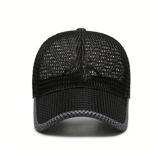 Casquette de sport en toile de haute qualité à 5 panneaux Design de camionneur classique pour vêtements d'été décontractés Logo personnalisé Chapeau en maille de baseball pour les voyages - Product Image 1