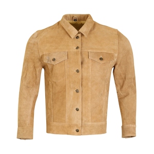 แจ็กเก็ตขี่มอเตอร์ไซค์ผ้าใบวินเทจหนังวัวแท้ใส่ได้ทั้งชายและหญิงแบบคลาสสิกให้ความรู้สึกนุ่มทนทานกันน้ำกันลมได้อย่างยอดเยี่ยม - Product Image 1