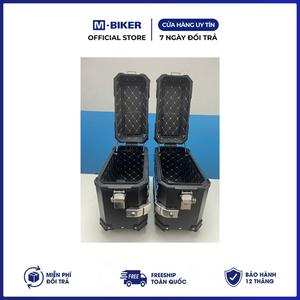 กล่องข้างมอเตอร์ไซค์ M-Biker กันน้ำ 38 ลิตร ทำจากอลูมิเนียมอัลลอยด์ คู่กล่องท้ายรถมอเตอร์ไซค์ รับน้ำหนักได้ 12 กก. - Product Image 2