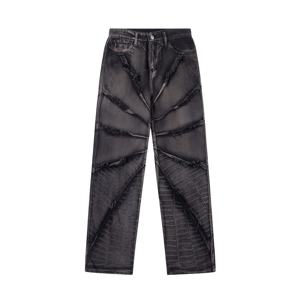 กางเกงคาร์โก้ผ้ายีนส์ทรงตรงเข้ารูปสำหรับผู้หญิงมีแบรนด์แฟชั่นใหม่ผลิตจากโรงงาน2024 - Product Image 1