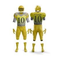 Maillot de football américain personnalisé, vêtements de football respirants américains, uniforme de football américain élégant, 100% polyester