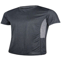 T-shirt de sport pour homme 2023, haute qualité, logo personnalisé, coupe ajustée, 90% polyester 10% élasthanne, uni, 220 grammes, tricoté