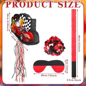 Petite voiture <span class=keywords><strong>de</strong></span> course Pinata bandeau chauve-souris et confettis pour enfants fournitures <span class=keywords><strong>de</strong></span> fête d'anniversaire décoration faveurs <span class=keywords><strong>de</strong></span> fête <span class=keywords><strong>de</strong></span> remise des diplômes - Product Image 3