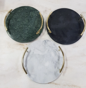 Bandejas de Mármol Profesionales de Alta Calidad con Asa Redonda de Latón, Organizador, Precio Más Bajo, Bandeja con Asa de Latón - Product Image 5