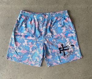 Nuevos pantalones cortos de ejercicio ecológicos para hombre, 100% algodón, malla de secado rápido, poliéster, colores sólidos, estampado de transferencia por sublimación - Product Image 3