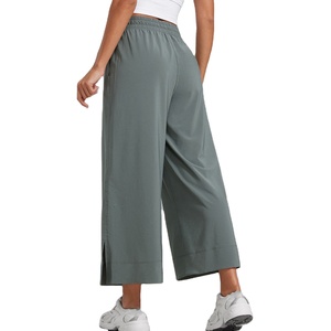 Women's Pants & <b>Trousers</b> High Quality Wholesale Flared <b>Trousers</b> Custom All Colours Logo Cotton/Fleece Pants for Women - Product Image 2