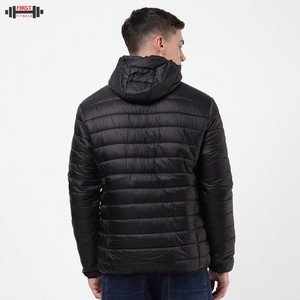 Blouson d'hiver pour homme en toile épaisse, col montant, impression de logo personnalisée, respirant, antibactérien, écologique - Product Image 4