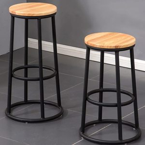 Breakfast Kitchen bar <b>Stool</b> Metal Dining bar Coffee Table for Kitchenware Office Home Restaurant Living Room Garden Decoration - Product Image 2