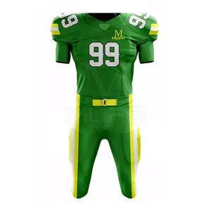 Vente chaude unisexe XL taille à manches courtes vêtements de sport de haute qualité uniforme de football américain imprimé conception jeunesse ensembles respirant - Product Image 2