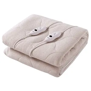 Высококачественное плюшевое утяжеленное одеяло с подогревом и двойным контролем температуры