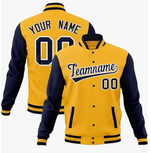 Nueva ropa deportiva personalizada de alta calidad, chaqueta universitaria, chaqueta universitaria de béisbol, ropa de calle informal, chaquetas universitarias unisex de invierno - Product Image 1