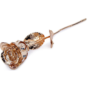 Or 24 ct Trempé Véritable Rose Éternelle Pour Toujours Rose De Luxe Unique Cadeau Romantique Pour La Saint Valentin Anniversaire De Mariage Décor À La Maison - Product Image 6