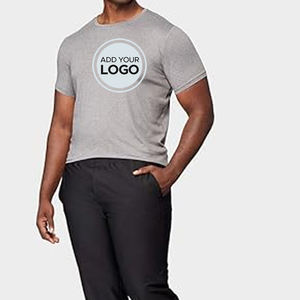 T-shirt vierge 100% polyester personnalisé en gros impression par sublimation pour hommes - Product Image 6