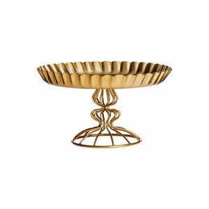 ตกแต่งบ้านขากระจายที่ขายดีที่สุดราคาถูกสีทองและสีเงิน Shinny Cup เค้กขาตั้งพรรคใช้ - Product Image 2