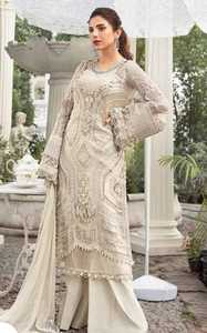 Anarkali Fancy Suit Palazzo Set Traje DE TRABAJO bordado occidental con bordado de secuencia de hilo múltiple y trabajo Moti - Product Image 3