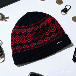 Gorros de Punto de Color Sólido de Alta Calidad para Hombre, Cálidos para Otoño e Invierno - Product Image 3