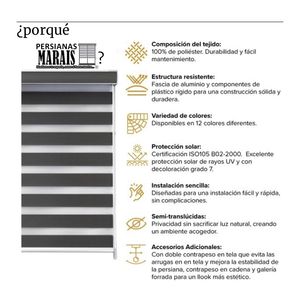 Tende a Rullo Oxford Marais Effetto Legno Denso Tende di Lusso per Finestre Tende per la Casa - Product Image 2