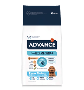Advance Puppy Medium 12Kg Alimento Seco Formulado para Cachorros de Raza Mediana (10-30Kg) 2-12 Meses Soporte Fácilmente Digestible - Product Image 1