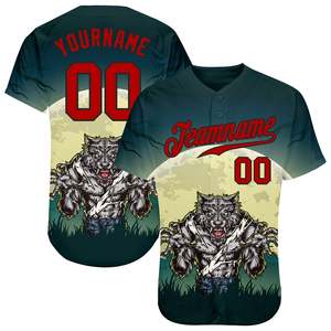 Nueva ropa de calle Verano Precio bajo Camisa de béisbol simple Jersey Sublimado Jersey de béisbol Jersey transpirable - Product Image 1