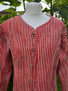 เสื้อโค้ทผ้าฝ้ายโบฮีเมียนสำหรับผู้หญิงเสื้อแจ็กเก็ตนักบินอินเดียแบบกลับด้านได้สำหรับใส่ในฤดูหนาว - Product Image 6