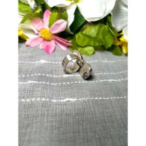 Travis Jim Romantic Fashionable <b>Ring</b> Lapis & Sterling Silver <b>Adjustable</b> Bezel Set Gift with Natural Gemstones - Product Image 4