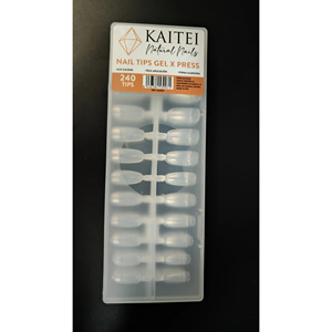 Kaitei Tips – Faux ongles en gel souple en forme d'amande, couvrance totale, à presser, pour manucure, fournitures de salon, vente en gros, OEM personnalisé - Product Image 1