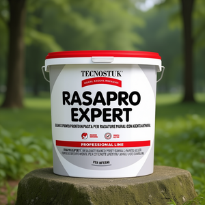 TECNOSTUK RasaPro Expert : Enduit de nivellement blanc avec agents anti-moisissures, peintures acryliques lisses prêtes à l'emploi pour le nivellement des murs - Product Image 3