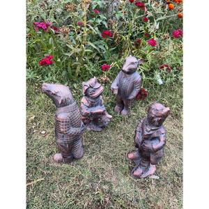 En stock, ensemble de sculptures Wind the Willow pour la décoration de ferme, bronze fait à la main, ensemble de 4 pièces, statue pour jardin - Product Image 5