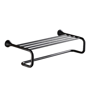 Juego de Accesorios de Baño de Latón Europeo, Toallero Doble Colgante, Juego de Toallero Negro - Product Image 2