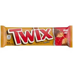 TWIX Caramel Chocolate Cookie Candy Bar Share Size Bulk Pack Display Box 3.02 oz Bar (Pack of 24)