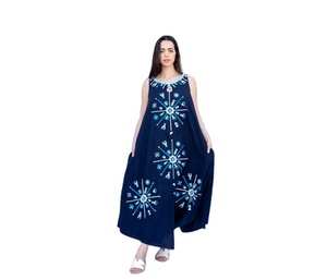 Vintage Bohemio Ropa Mujer Étnico Personalizar Bordado Ropa Sin Mangas Señoras Sexy Vestido Casual Vestidos Hechos A Mano - Product Image 1