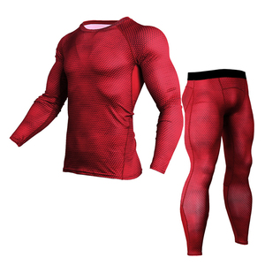 Costumes de compression pour hommes Marque privée Impression par sublimation Costumes de compression Bas quantité minimale de commande Gym Wear Costumes de compression - Product Image 4